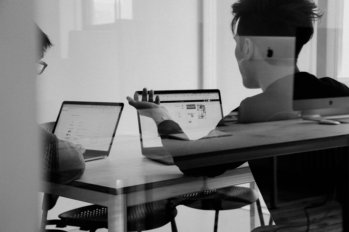 A professional meeting in an office
